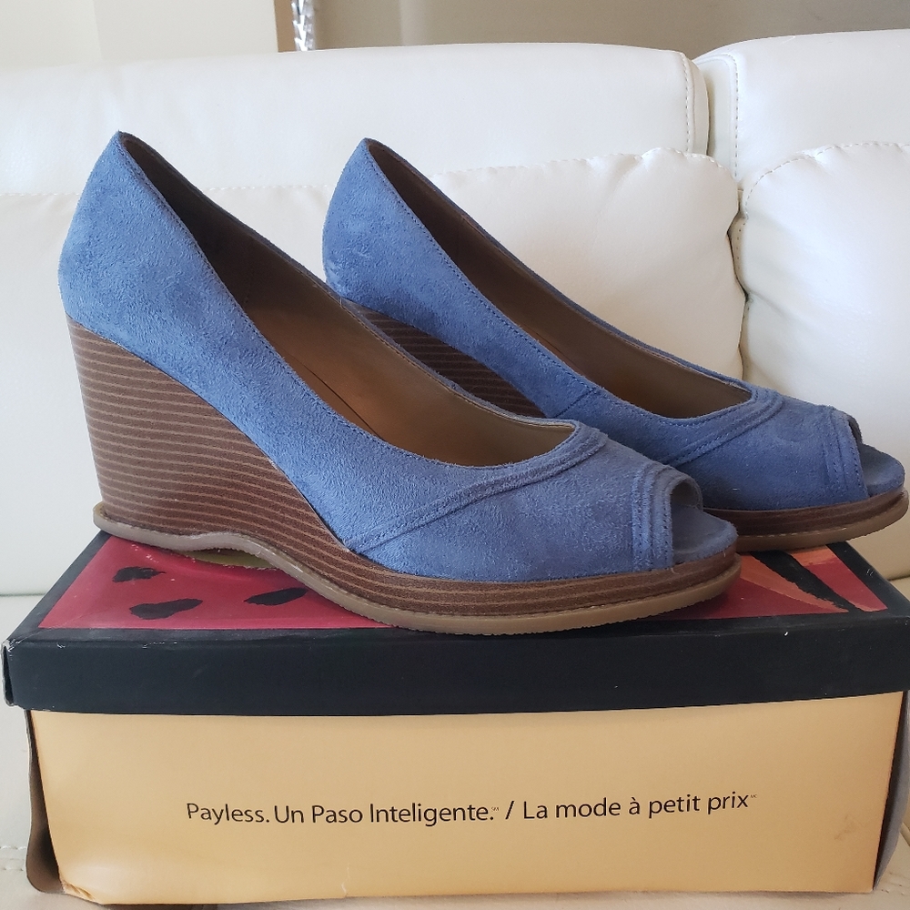 Faux Suede Wedges